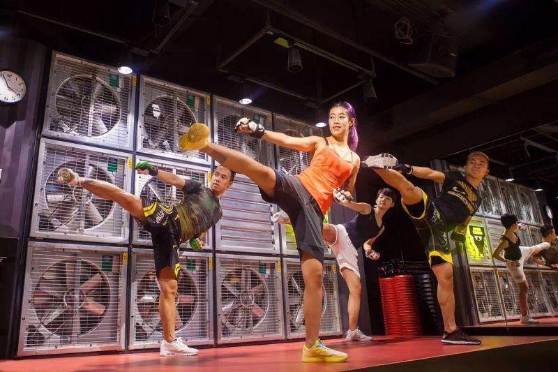 舞蹈房地板工程案例-紅色PVC運動地板